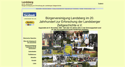 Desktop Screenshot of buergervereinigung-landsberg.de